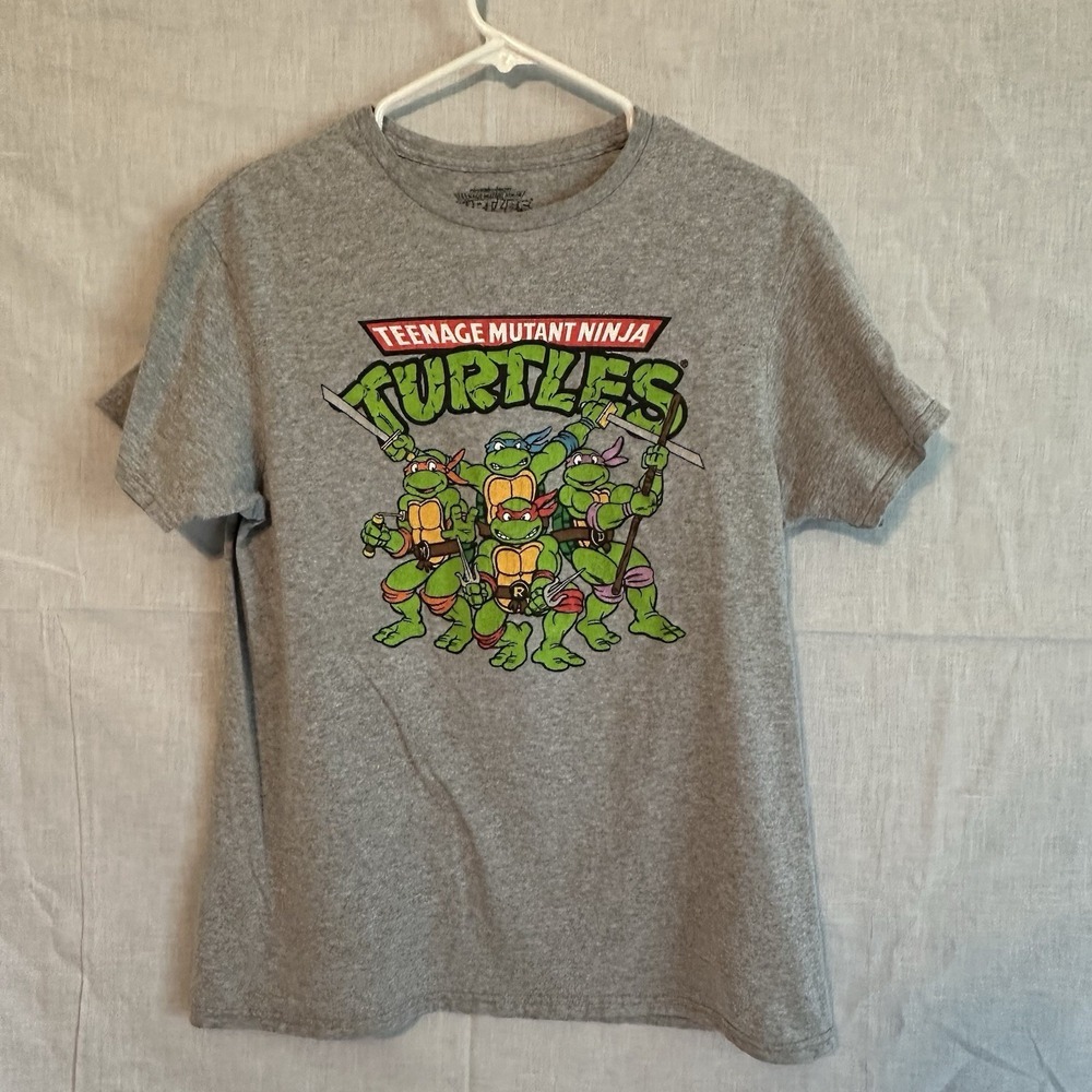 Nickelodeonβ Teenage Mutant Ninja Turtles TMNT Gray Graphic T-Shirt Mens Large